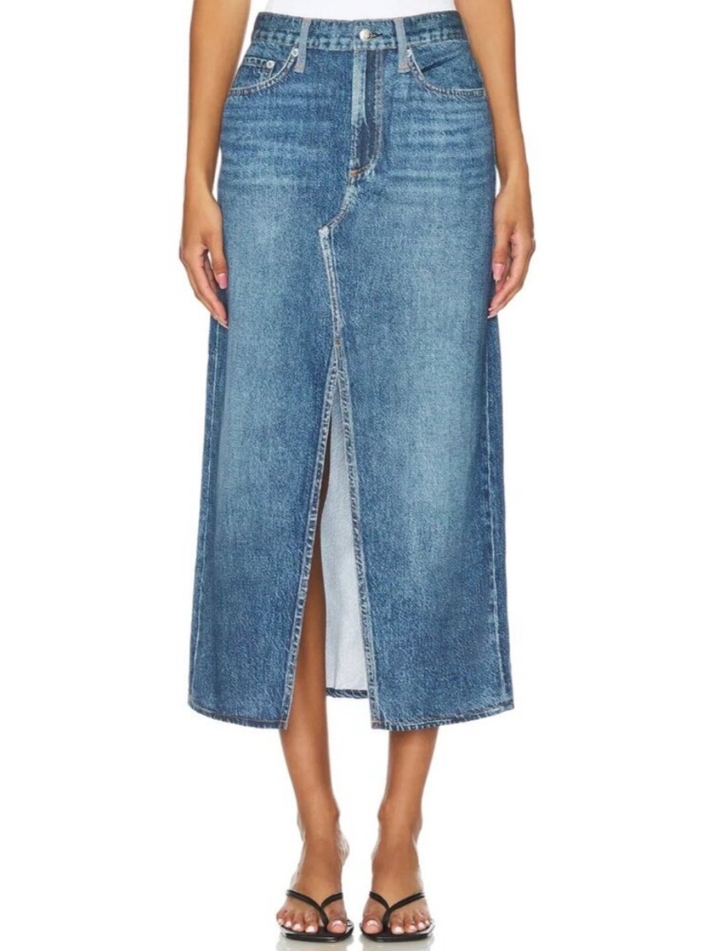 NEW rag & bone Miramar liquid midi skirt